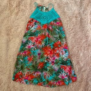 NWT Gorgeous Hawaiian Print Floral Summer Dress